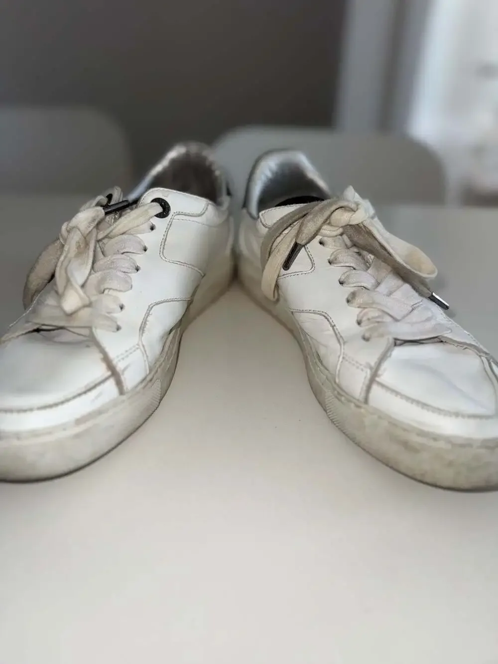 Zadig & Voltaire ZV1747 Amour White Leather Sneakers Size 38 - Picture 9 of 9